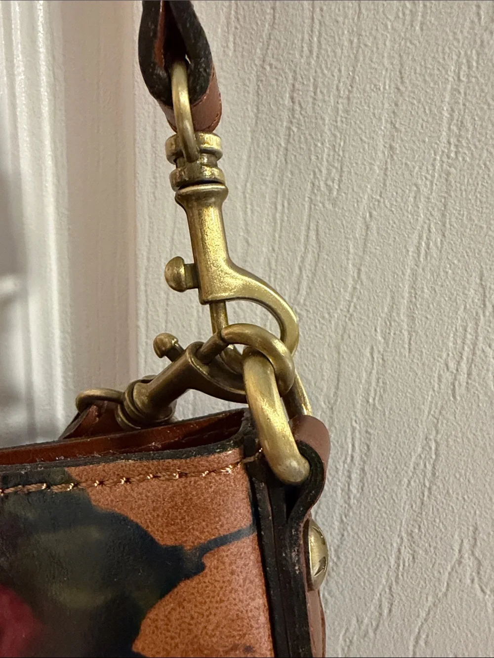 NEW Patricia Nash summer collection Floral Crossbody Shoulder Tote Bag in Brown - Picture 6 of 9